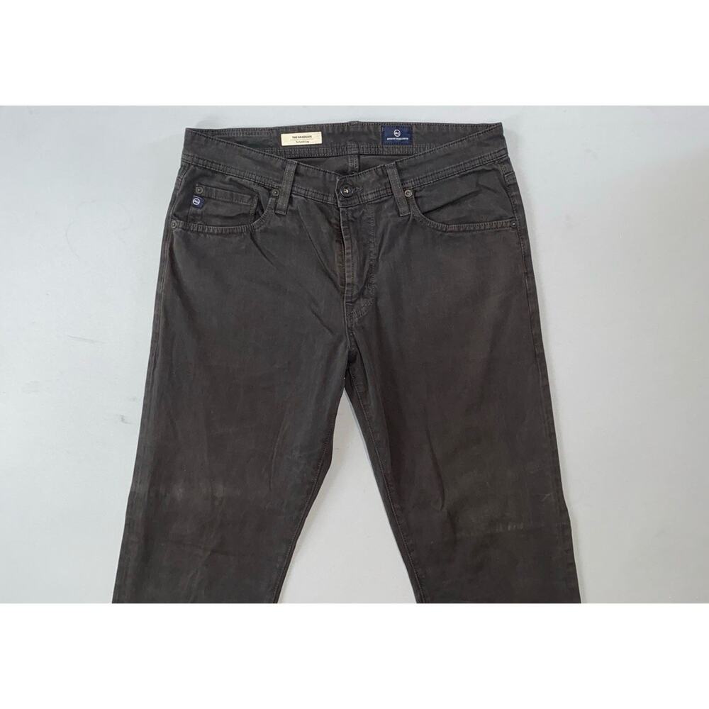 AG The Graduate Tailored Leg Stretch Sateen Jeans. Washed Gray, Men's 31X29. GUC